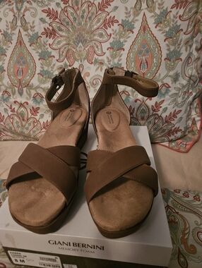 Womens Cognac Sandals